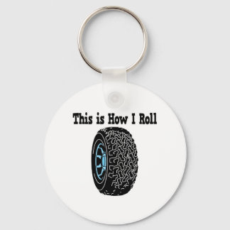 How I Roll Tire Keychain