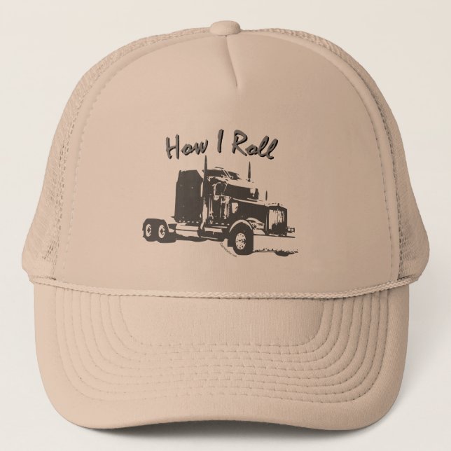How I Roll Truckers Mesh Cap (Front)