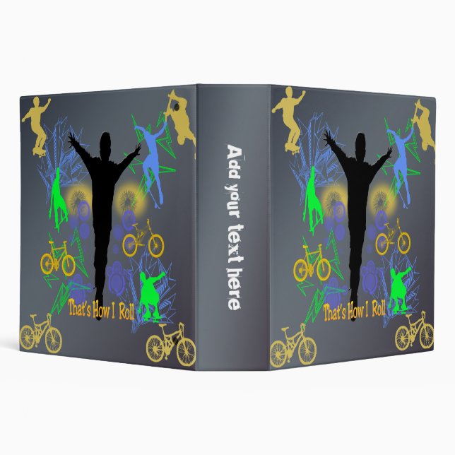 How I Roll (Tween Boys) Binder (Background)