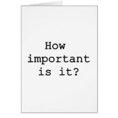 How important is it? | Slogan Quote Typography (Front)