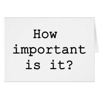 How Important Is It Slogan Quote Typography Cards