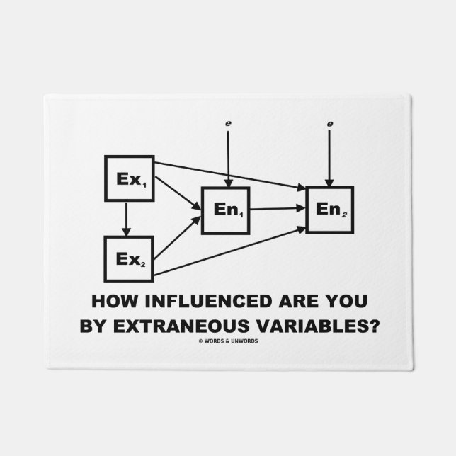 How Influenced Are You By Extraneous Variables? Doormat (Front)