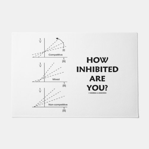 How Inhibited Are You Chemistry Enzyme Kinetics Doormat