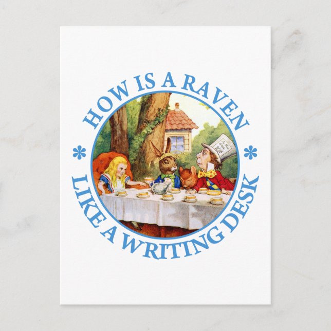 How Is A Raven Like A Writing Desk? Postcard (Front)