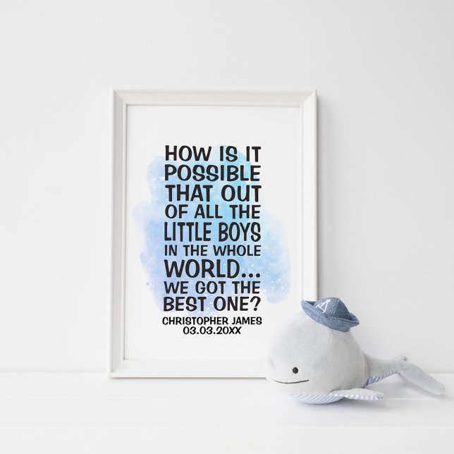 How is it possible that of all the little boys  poster (Creator Uploaded)