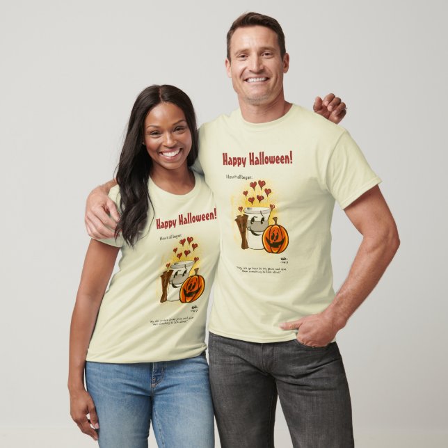 How It All Began Halloween Natural T-Shirt (Unisex)