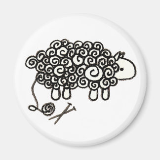 How Knitters See Sheep Magnet