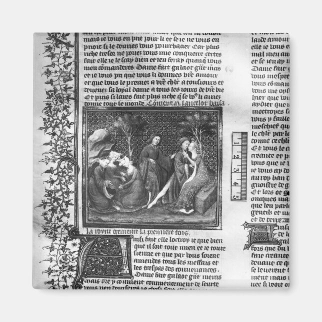 How Lancelot Kissed Guinevere Magnet (Front)