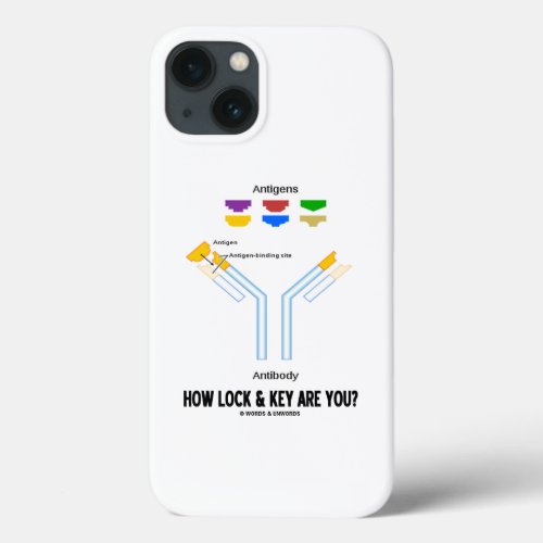 How Lock And Key Are You Antigen Antibody iPhone 13 Case