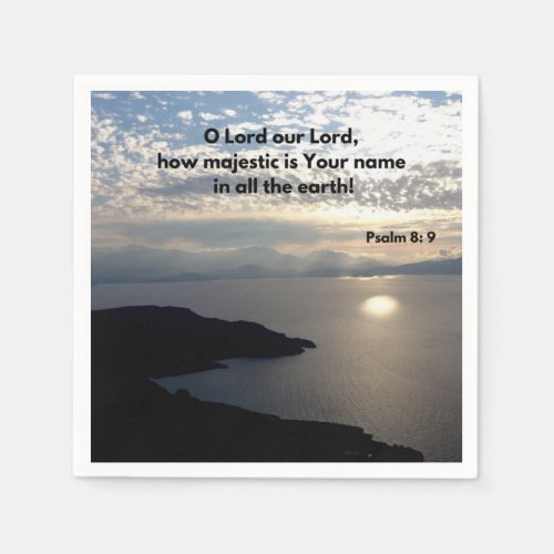 How Majestic Is Your Name Psalm 89 Bible Verse Napkins