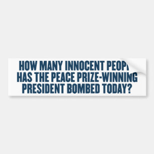 How Many Bombed Today Bumper Sticker