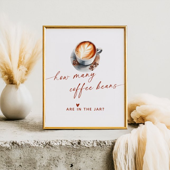How Many Coffee Beans Bridal Shower Game Poster (Creator Uploaded)