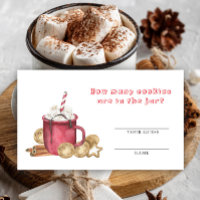 How many cookies game - Hot cocoa baby shower