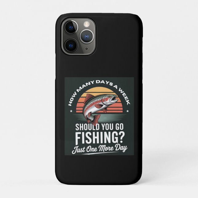 How Many Days A Week Should You Go Fishing Case-Mate iPhone Case (Back)