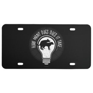 How Many Dogs Does It Take? License Plate