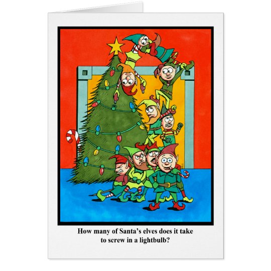 How Many Elves Does it Take? Card