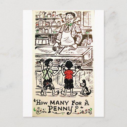 How many for a penny postcard