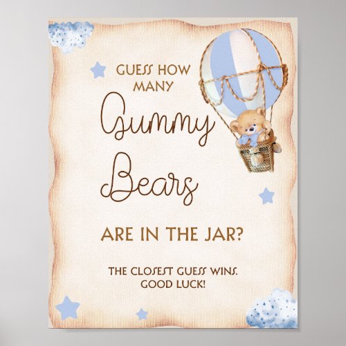 How Many Gummy Bears Are In The Jar Game Poster