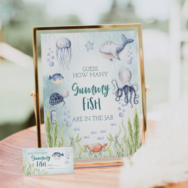 How Many Gummy Fish Baby Shower Game Cards (Creator Uploaded)