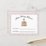 How Many Kisses Answer Card Travel Theme<br><div class="desc">A fun game for a bridal shower, this sign has instructions for your guests for "How Many Kisses Game". Each guest makes a guess at how many times the bride and groom have kissed. A separate card is designed for writing their answers and using to select the winner of the...</div>