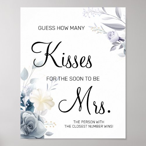 How many kisses for soon to be Mrs shower game Poster
