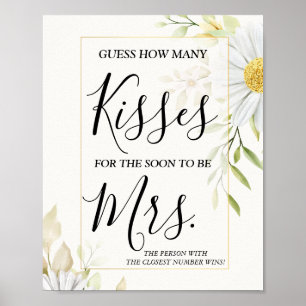 How many kisses for soon to be Mrs shower game Poster