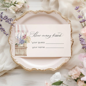 How many Kisses Fresh Off the market Floral Enclosure Card