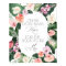 How Many Kisses Tropical Floral Bridal Shower Game