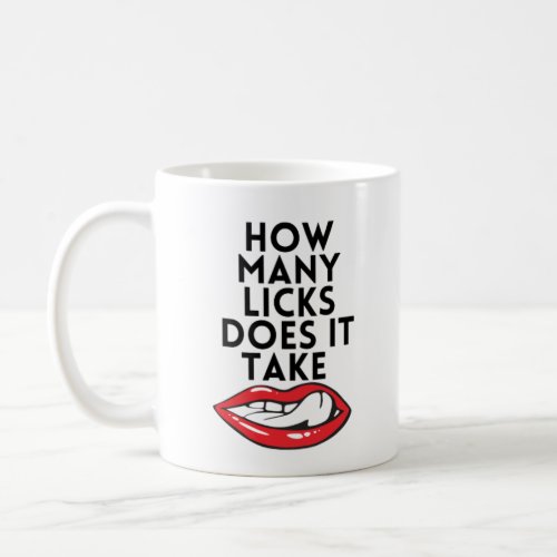 How many licks does it take coffee mug