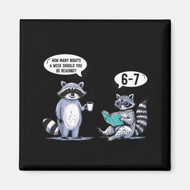 How Many Night A Week Should You 67 Reading Teache Magnet (Front)