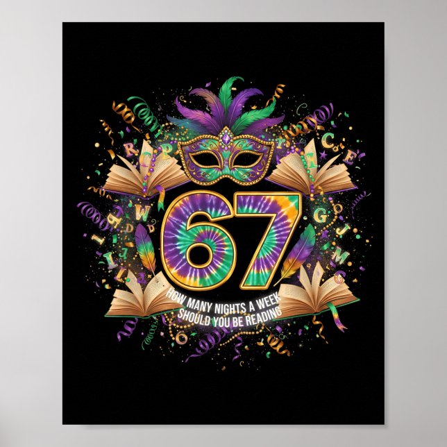 How Many Night A Week Should You Be Reading 67 Boo Poster (Front)