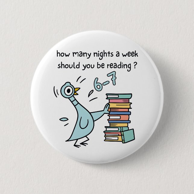 How Many Nights a Week Should You Be Reading? 67 Button (Front)