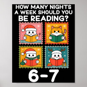 How Many Nights A Week Should You Be Reading 67 Me Poster