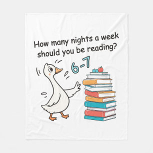 How Many Nights a Week Should You Be Reading 6-7 Fleece Blanket
