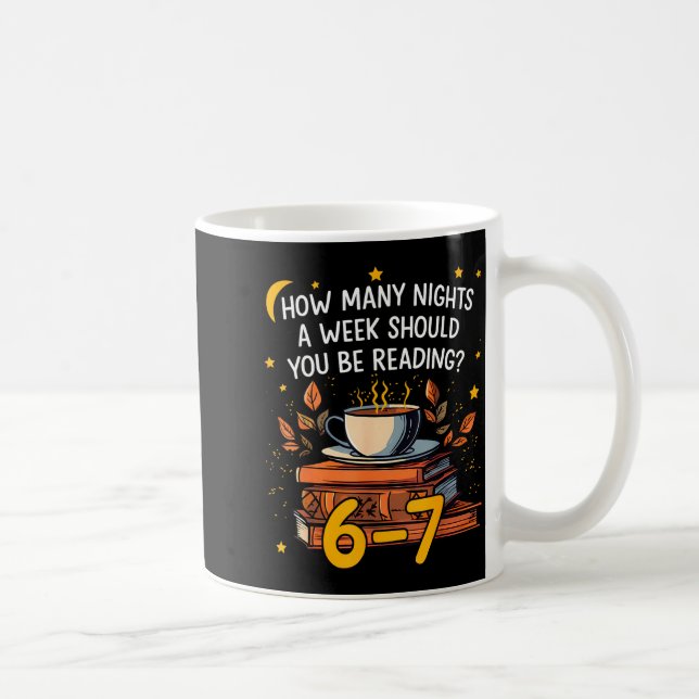 How Many Nights A Week Should You Be Reading 6 7 L Coffee Mug (Right)