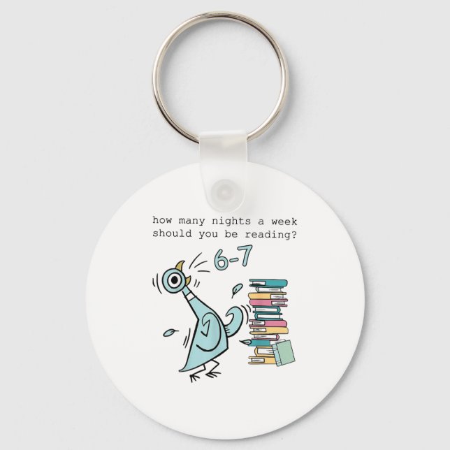 How Many Nights A Week Should You Be Reading 6 7 S Keychain (Front)