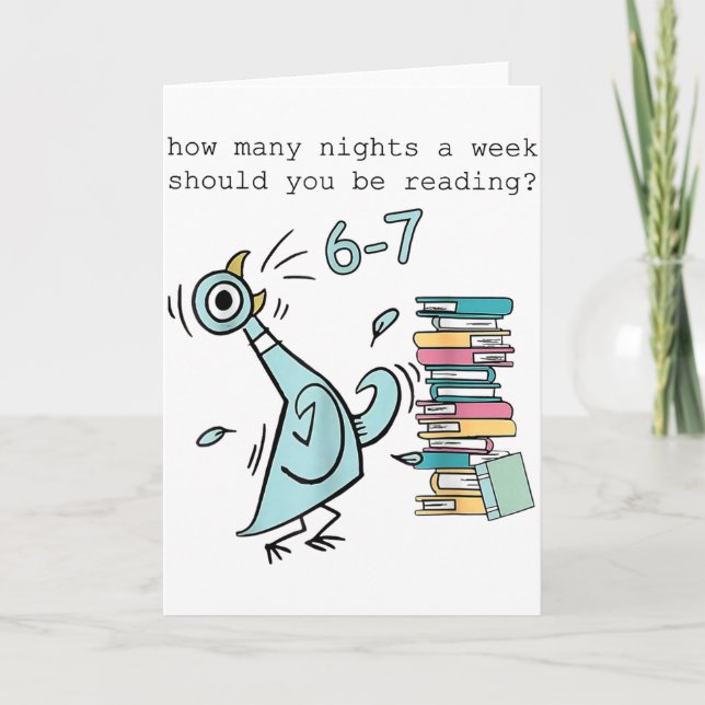 How Many Nights A Week Should You Be Reading 6–7 T Card (Front)