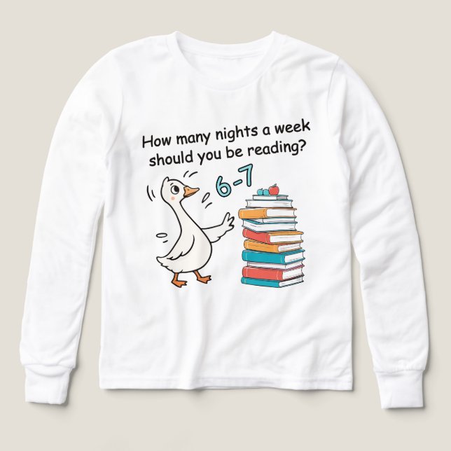 How Many Nights a Week Should You Be Reading 6-7 Tri-Blend Shirts (Design Front)
