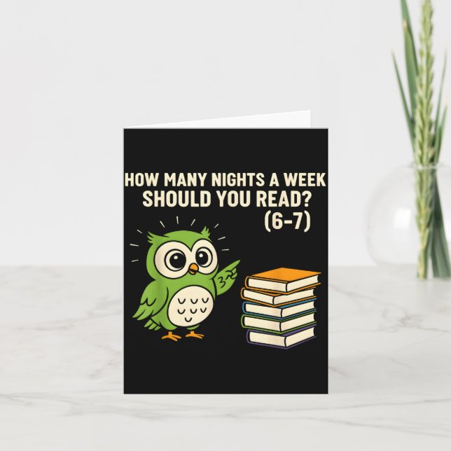 How Many Nights A Week Should You Read_ 6–7 Fun Re Card (Front)