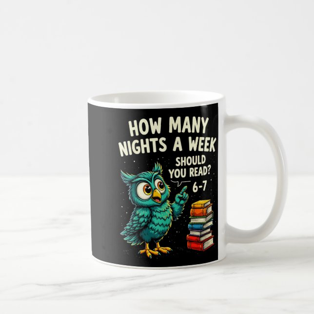 How Many Nights A Week Should You Read_ 6–7 Fun Te Coffee Mug (Right)