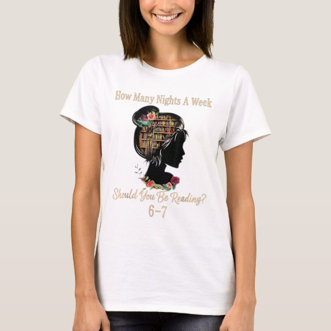 How Many Nights Reading 67 Funny Meme Six Seven Te T-Shirt (Front)