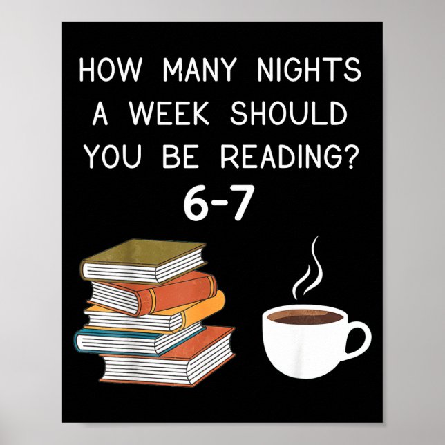How Many Nights Should You Be Reading 6-7  Poster (Front)