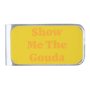 $how Me The Gouda Silver Finish Money Clip