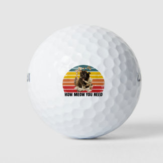 how meow you need money - gangsta cat golf balls