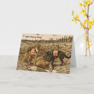 How Mercy Dogs Saved WWI Soldiers on Battlefields Card