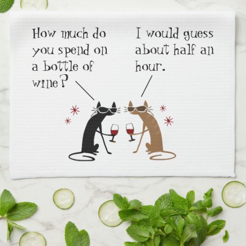 How Much Do You Spend on Bottle of Wine Kitchen Towel
