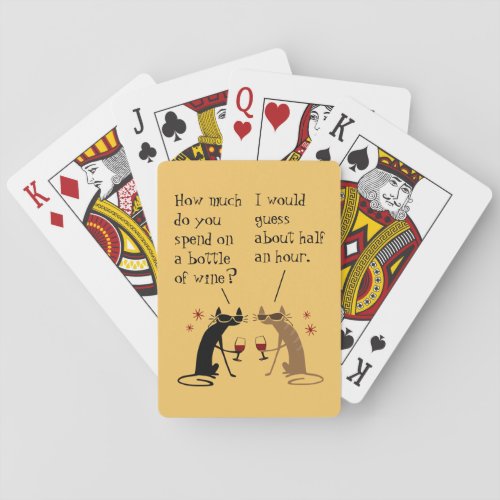 How Much Do You Spend on Bottle of Wine Poker Cards