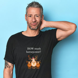 How much horsepower motorcycle Christmas tshirt