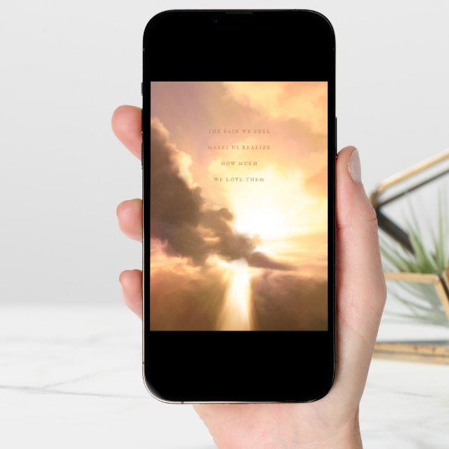 How much we love them Sympathy Card (Front Digital)