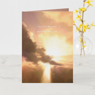 How Much We Love Them Sympathy Foil Holiday Card